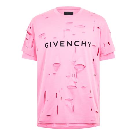 givenchy floral t shirt|Givenchy distressed t shirt.